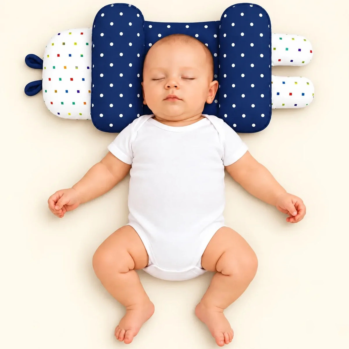 🌟 Baby Head Shaping Pillow — Gentle Support for Your Little One 👶💖