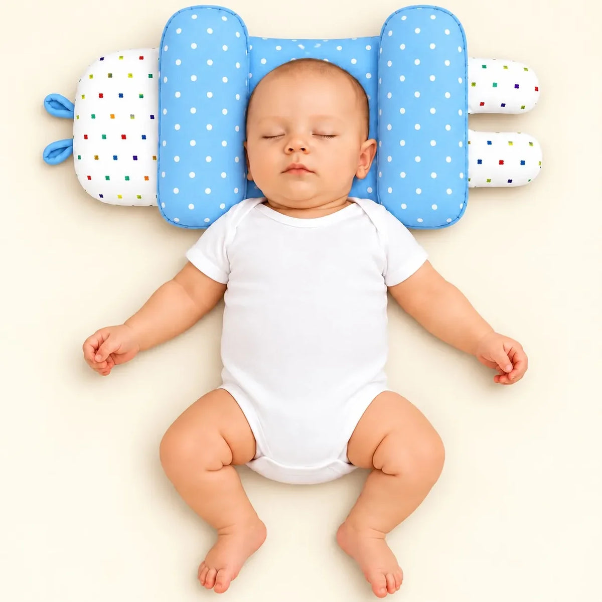🌟 Baby Head Shaping Pillow — Gentle Support for Your Little One 👶💖